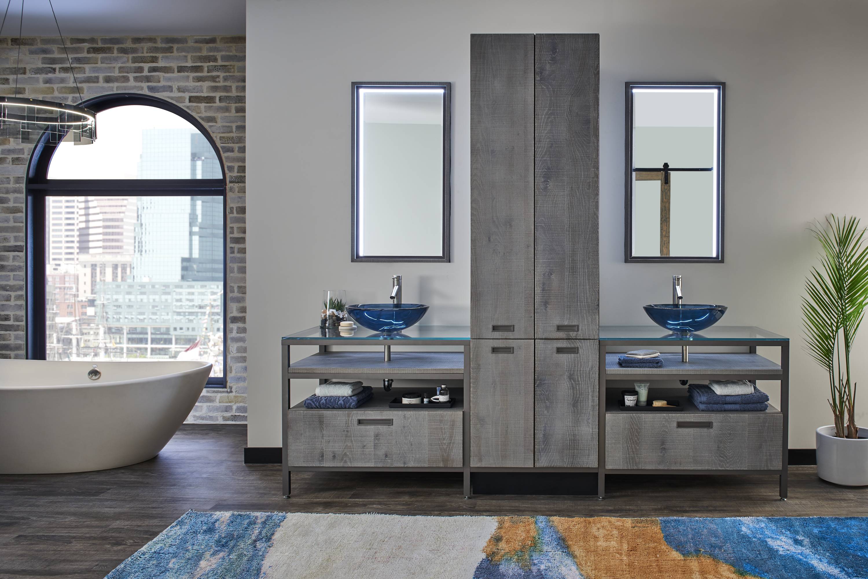Industrial Vanity Bath